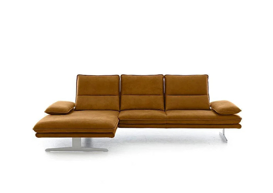 W.SCHILLIG Longchair broadway 16777 (B=271 cm) Stoff S37/51 brandy