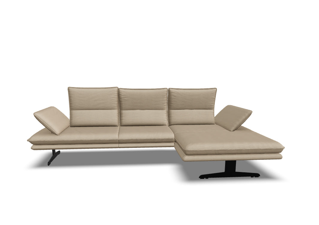 W.SCHILLIG Longchair broadway 16777 (B=291 cm) Stoff W82/45 ecru
