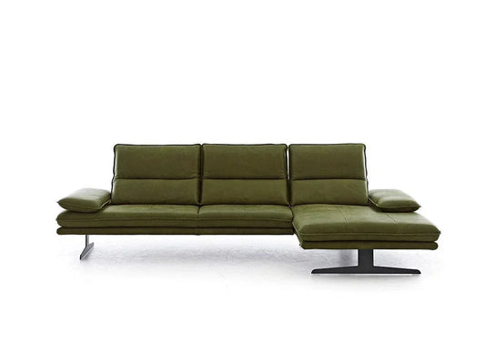 W.SCHILLIG Longchair broadway 16777 (B 311 cm) Leder Z77/35 olive - Komfortmöbel24