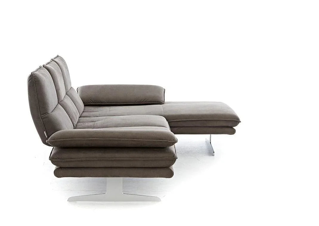 W.SCHILLIG Longchair broadway 16777 (B 311 cm) Stoff S37/56 mocca - Komfortmöbel24