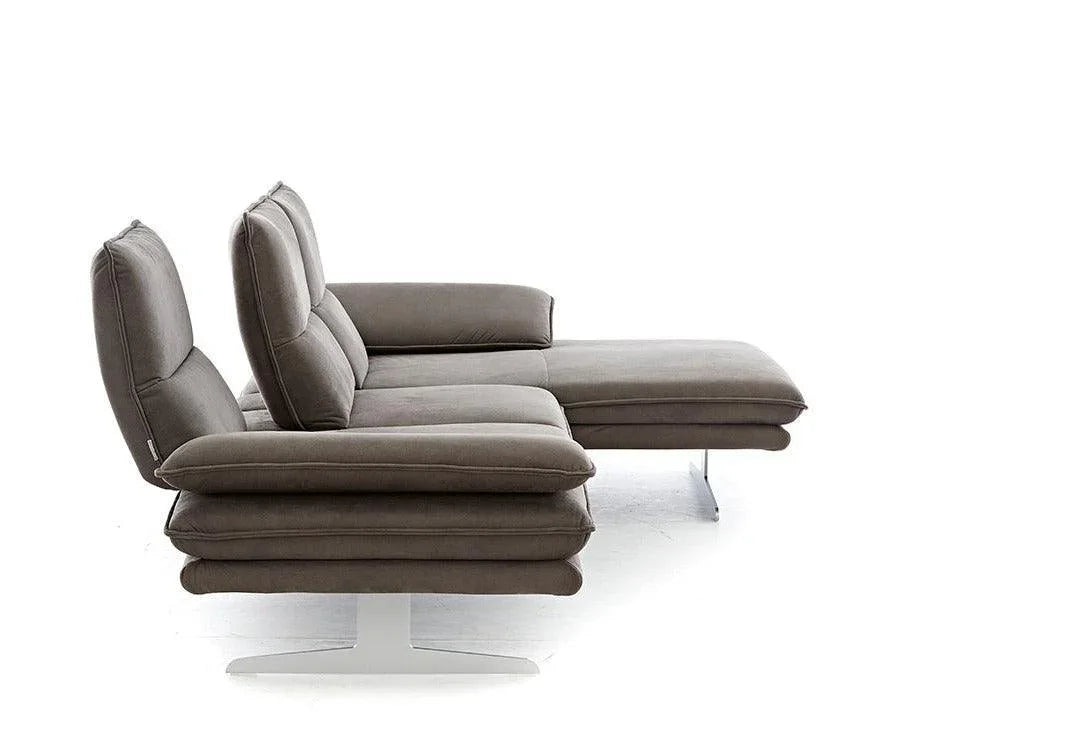 W.SCHILLIG Longchair broadway 16777 (B 291 cm) Stoff S37/56 mocca - Komfortmöbel24