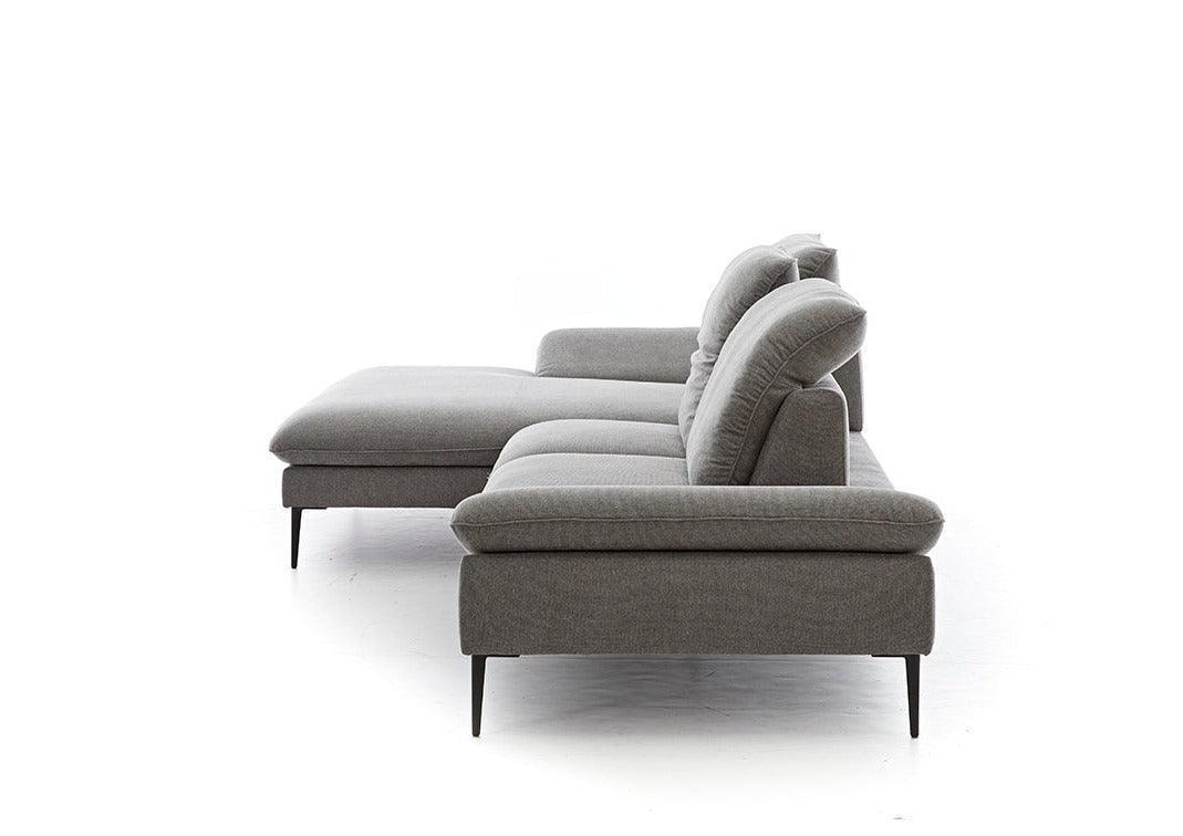 W.SCHILLIG Longchair enjoy&MORE 15450 Stoff R66/94 grey - Komfortmöbel24
