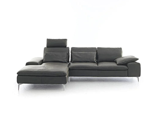W.SCHILLIG Longchair valentinoo 16540 Leder Z73/95 graphit - Komfortmöbel24