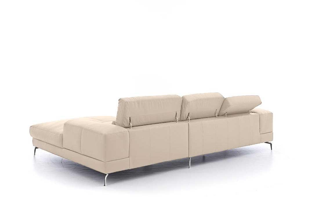 W.SCHILLIG Longchair piedroo plus 21156 (B=303 cm) Leder Z59/20 eisgrau Neu! - Komfortmöbel24