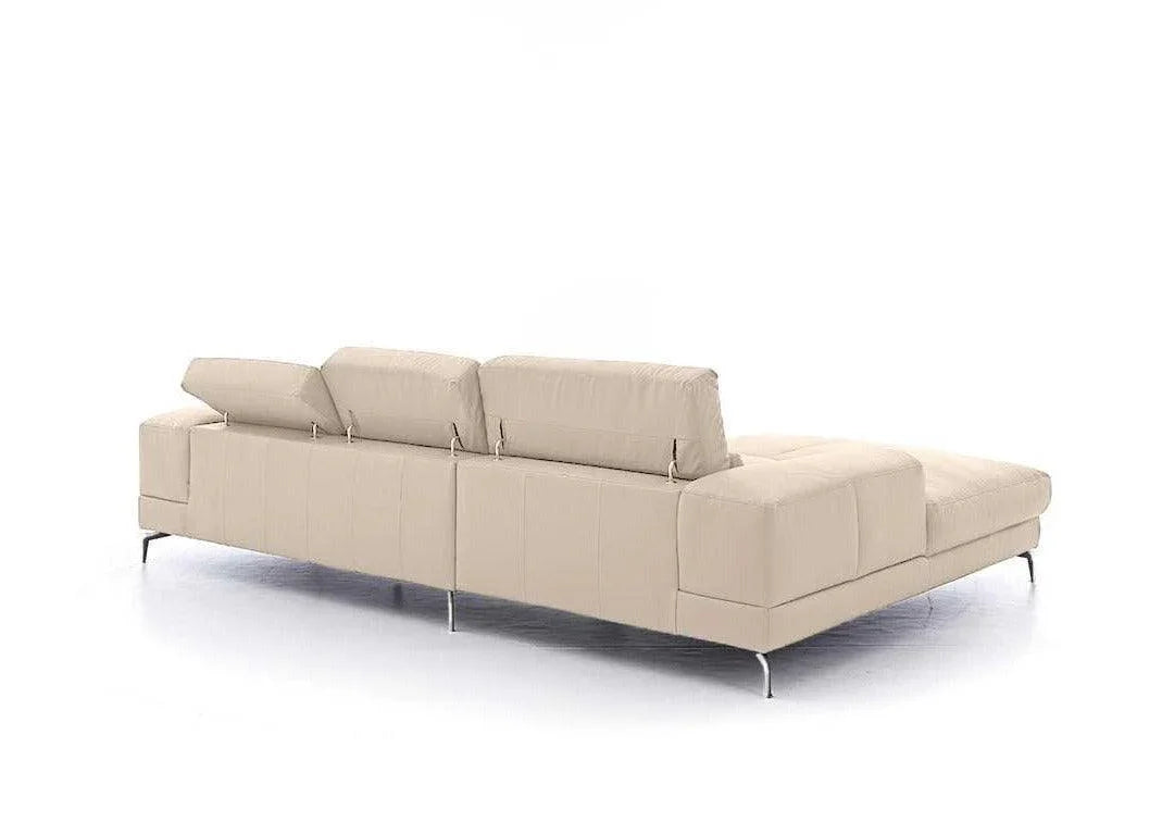 W.SCHILLIG Longchair piedroo plus 21156 (B=303 cm) Leder Z59/20 eisgrau Neu! - Komfortmöbel24