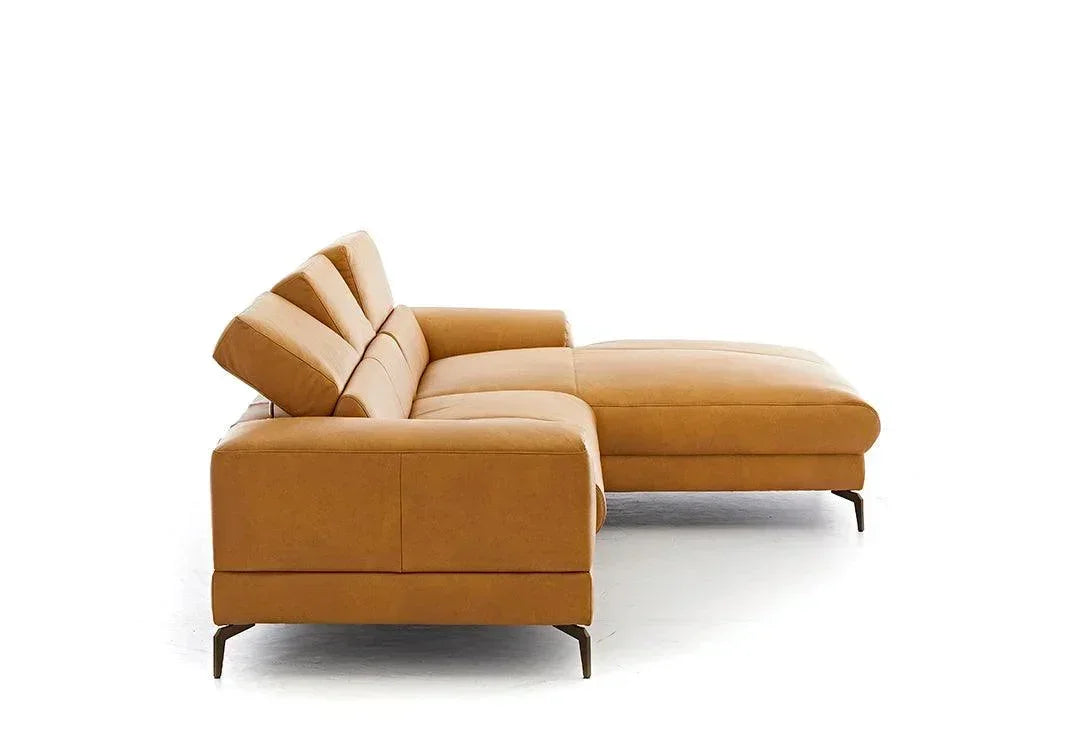 W.SCHILLIG Longchair piedroo plus 21156 (B=303 cm) Leder Z69/52 kurkuma NEU! - Komfortmöbel24