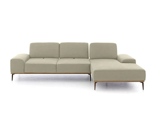 W.SCHILLIG Longchair run 16555 Stoff S37/43 sahara - Komfortmöbel24
