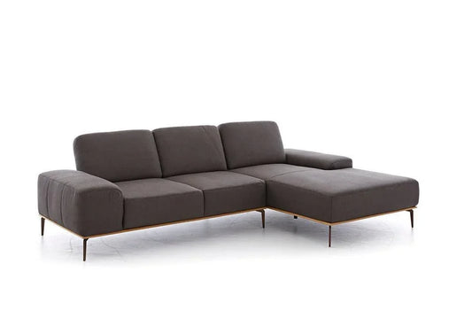 W.SCHILLIG Longchair run 16555 Stoff S37/56 mocca - Komfortmöbel24