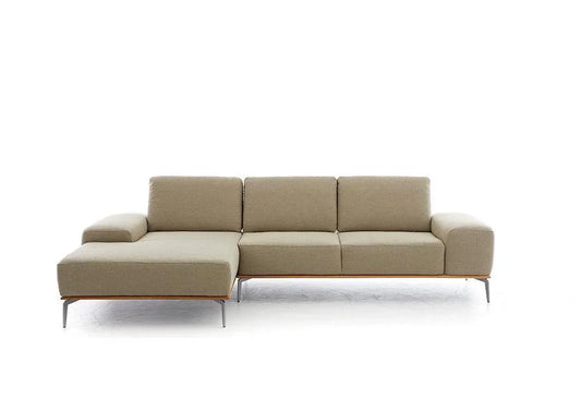 W.SCHILLIG Longchair run 16555 Stoff W82/45 ecru - Komfortmöbel24
