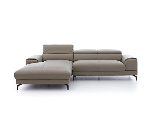 W.SCHILLIG Longchair piedroo plus 21156 (B=303 cm) Leder Z59/21 stone
