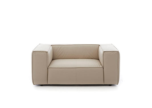 W.SCHILLIG Loveseat around-the-block 18050 M100 Leder Z59/20 eisgrau - Komfortmöbel24