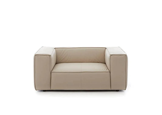 W.SCHILLIG Loveseat around-the-block 18050 M100 Leder Z59/20 eisgrau - Komfortmöbel24