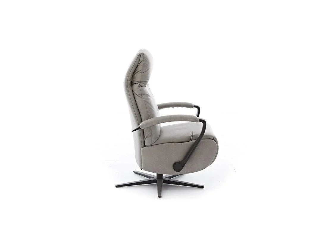 W.SCHILLIG Relax-/Funktionssessel rumbaa 32632 ML55 Leder Z69/22 light grey - Komfortmöbel24