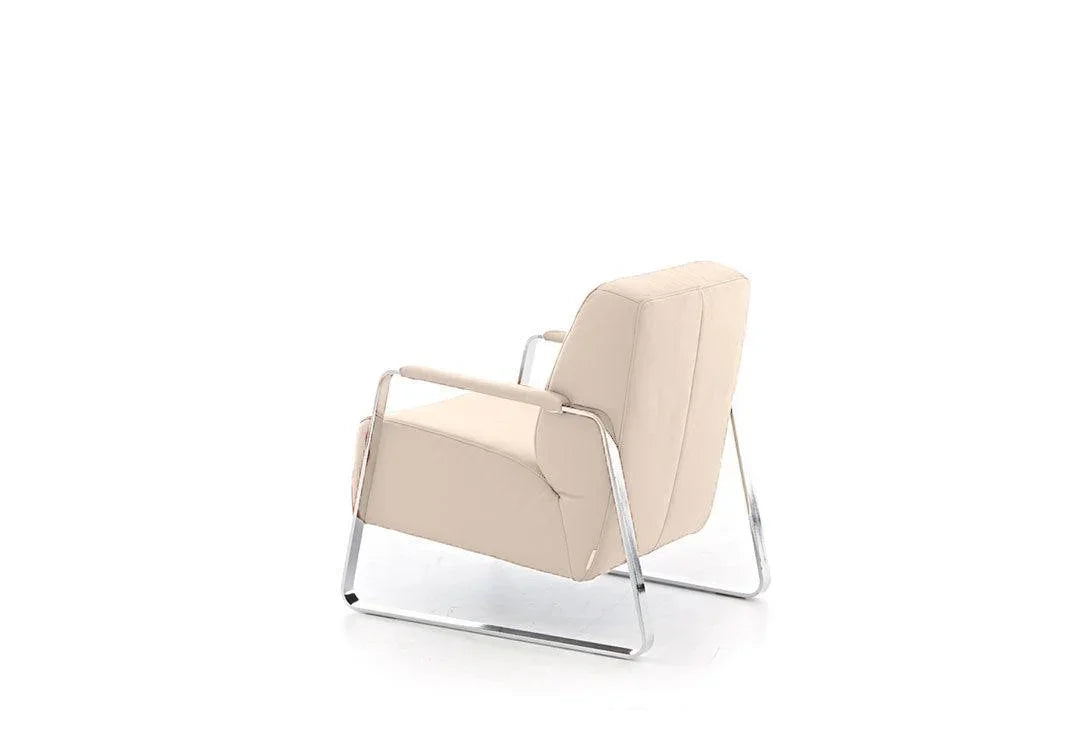 W.SCHILLIG Sessel quadroo 17350 ME Leder Z73/44 elfenbein - Komfortmöbel24