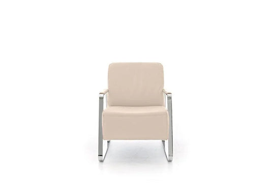 W.SCHILLIG Sessel quadroo 17350 ME Leder Z73/44 elfenbein - Komfortmöbel24
