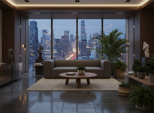 W.SCHILLIG Sofa around-the-block 18050 N100 Leder Z69/22 light grey