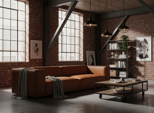 W.SCHILLIG Sofa around-the-block 18050 N120 Leder Z69/50 cognac