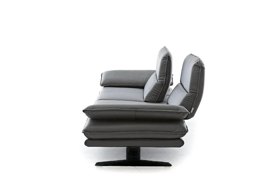 W.SCHILLIG Sofa broadway 16777 NL80 Leder Z75/95 anthracite - Komfortmöbel24