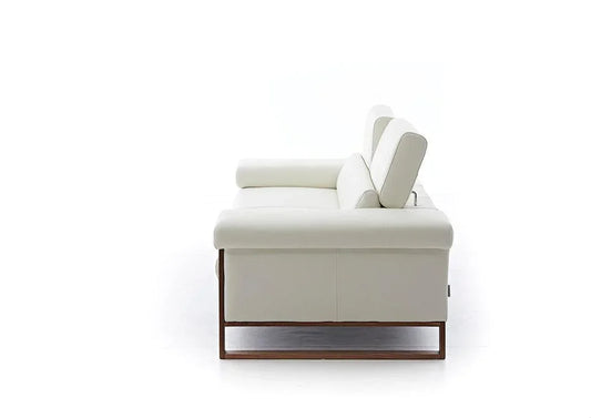 W.SCHILLIG Sofa finn 20974 N70 Leder Z59/42 weiss - Komfortmöbel24