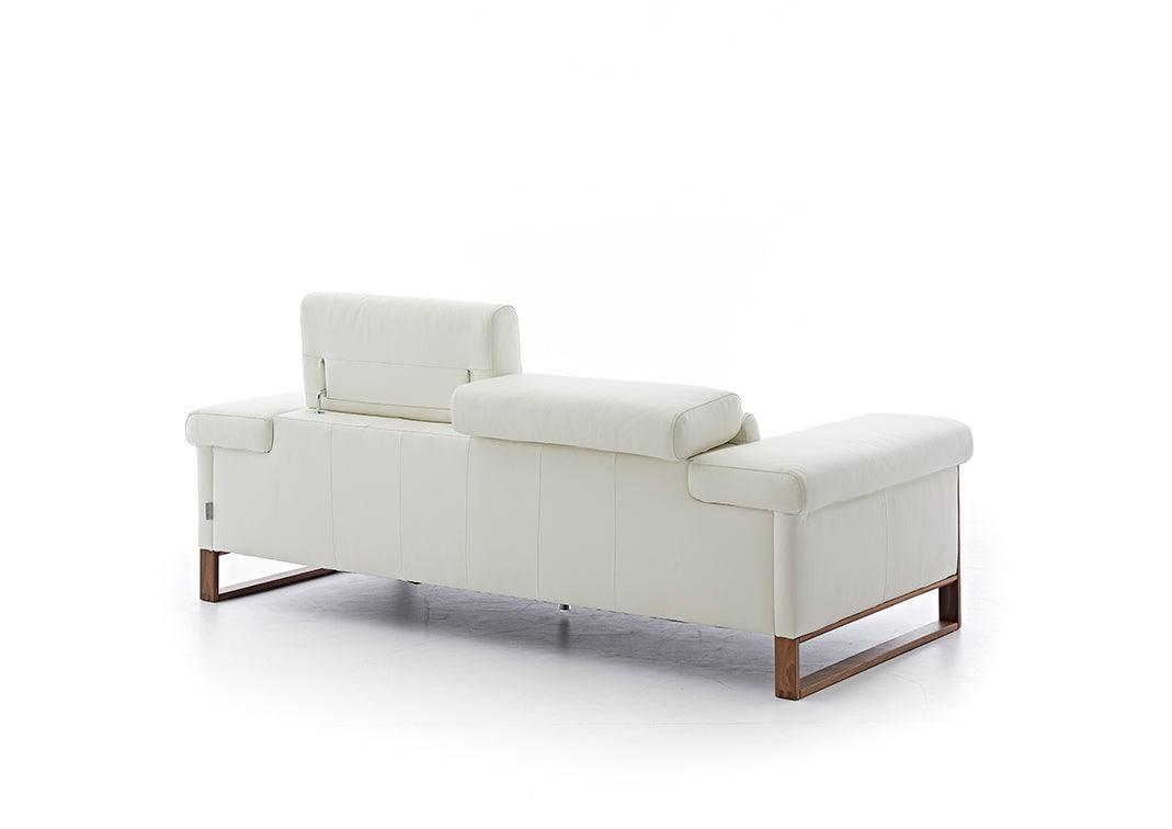 W.SCHILLIG Sofa finn 20974 N80 Leder Z59/42 weiss - Komfortmöbel24