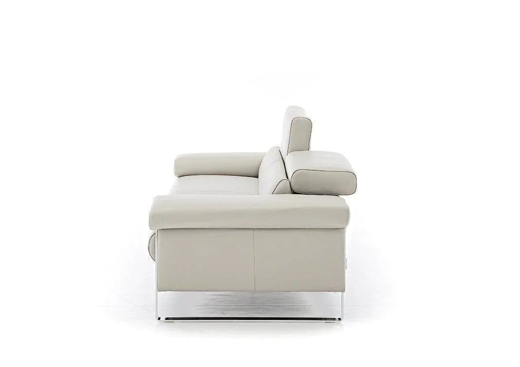 W.SCHILLIG Sofa finn 20974 N80 Leder Z77/42 bianco - Komfortmöbel24