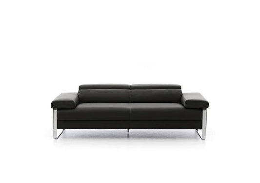 W.SCHILLIG Sofa finn 20974 N80 Leder Z59/99 schwarz - Komfortmöbel24