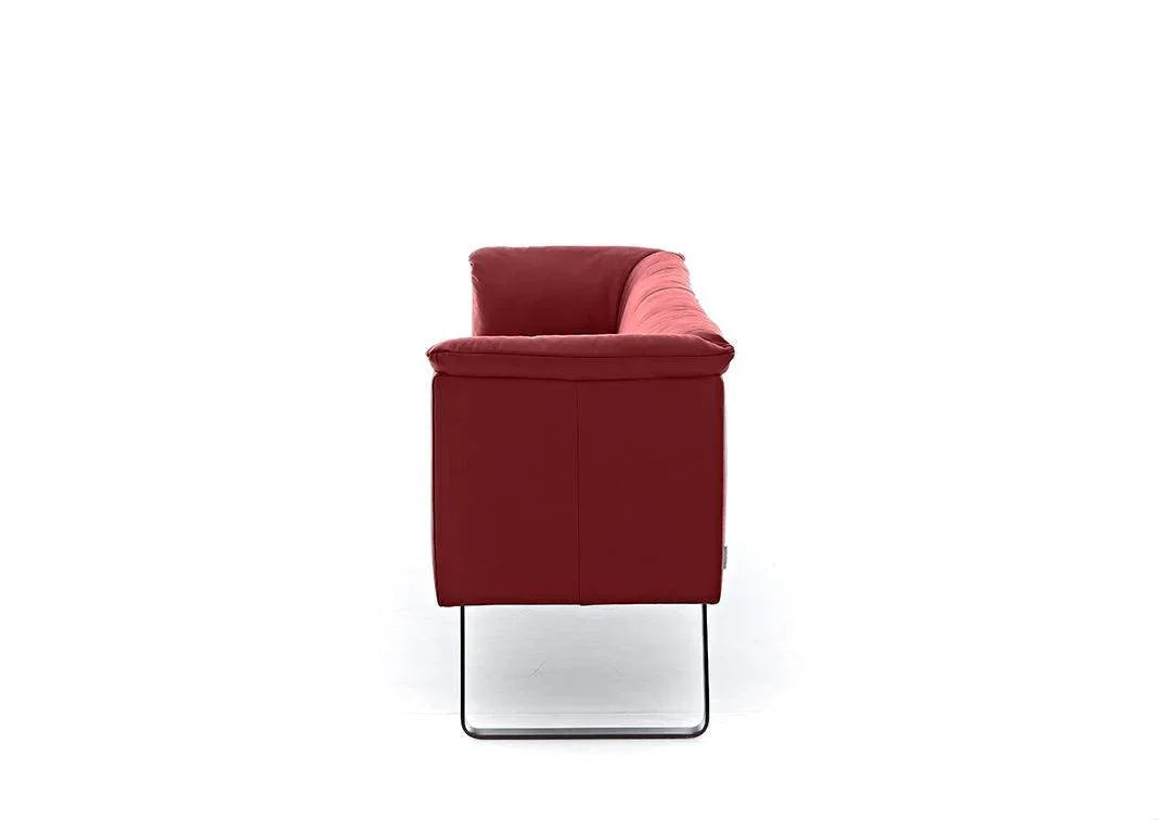 W.SCHILLIG seat&eat lounge 11752 B190 Leder Z77/11 rosso - Komfortmöbel24