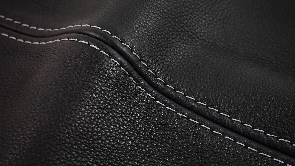 W.SCHILLIG Longchair piedroo plus 21156 (B=303 cm) Leder Z77/99 black pearl mit Hocker G140