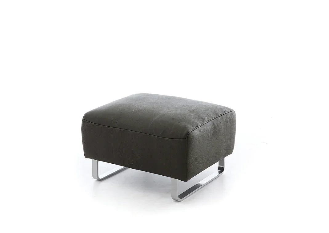 W.SCHILLIG Hocker alessiio 20550 G75 Leder Z83/54 chocolate - Komfortmöbel24