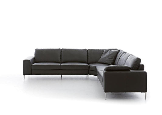 W.SCHILLIG Ecksofa aleXx 22850 Leder Z77/55 zartbitter - Komfortmöbel24