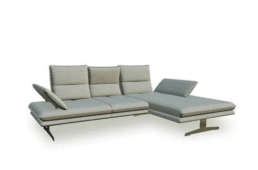 W.SCHILLIG Longchair broadway 16777 Stoff S22/22 steel - Komfortmöbel24