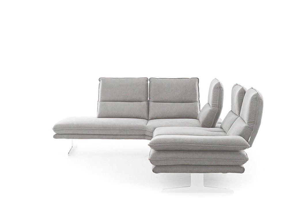 W.SCHILLIG Ecksofa broadway 16777 Stoff S22/22 steel - Komfortmöbel24