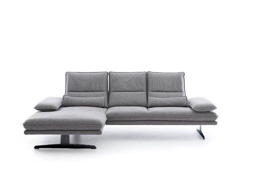 W.SCHILLIG Longchair broadway 16777 (B 291 cm) Stoff R66/22 dolphin ohne Kissen - Komfortmöbel24