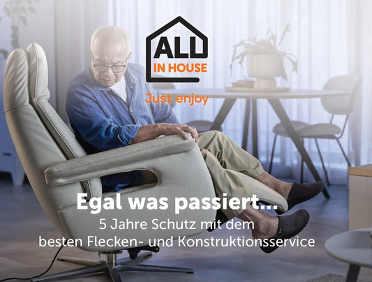 5 Jahre All-in-House Sorglos-Service / gedecktes Leder / 1 Sitz