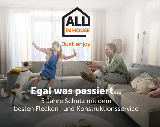 5 Jahre All-in-House Sorglos-Service / gedecktes Leder / 4-5 Sitze