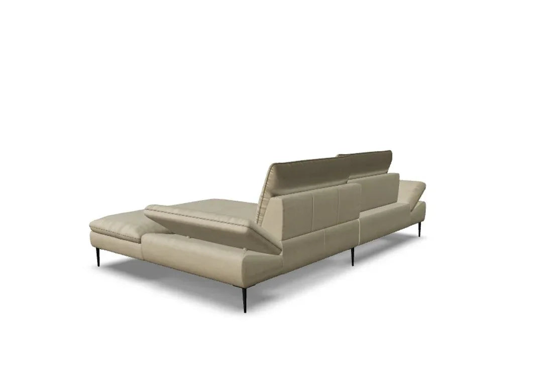 W.SCHILLIG Longchair enjoy&MORE 15450 Leder Z73/21 stone