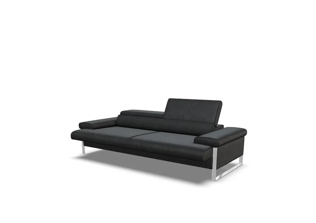 W.SCHILLIG Sofa finn 20974 N90 Leder Z77/55 zartbitter
