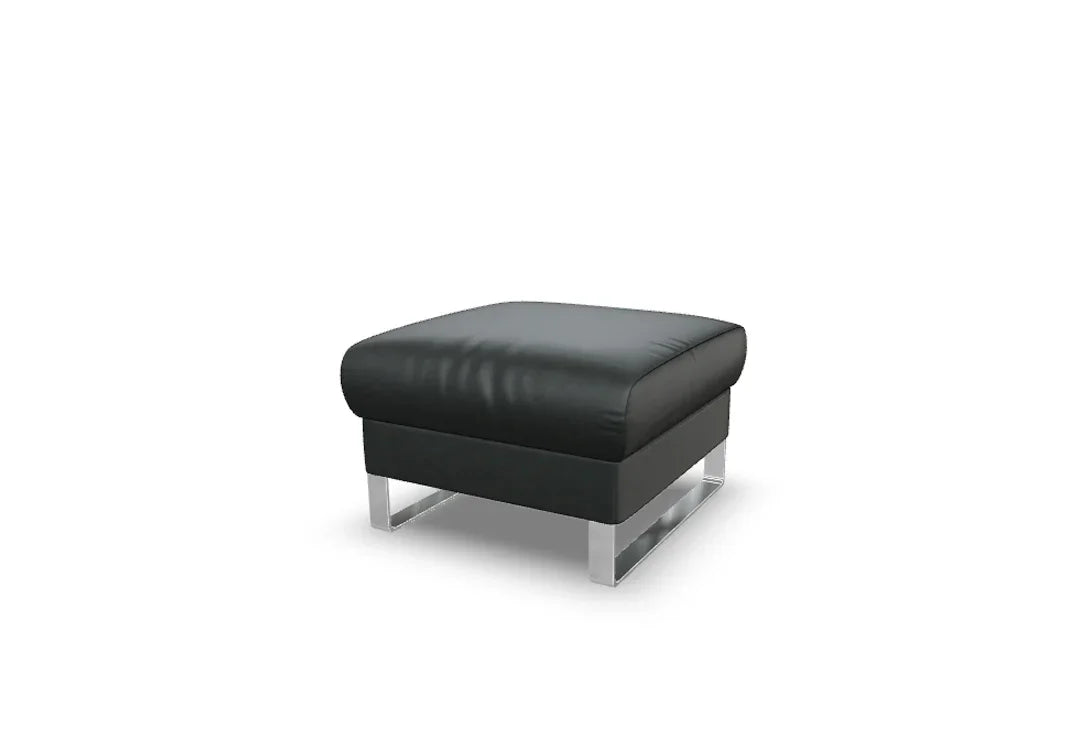 W.SCHILLIG Hocker finn 20974 G70 Leder Z59/95 graphit