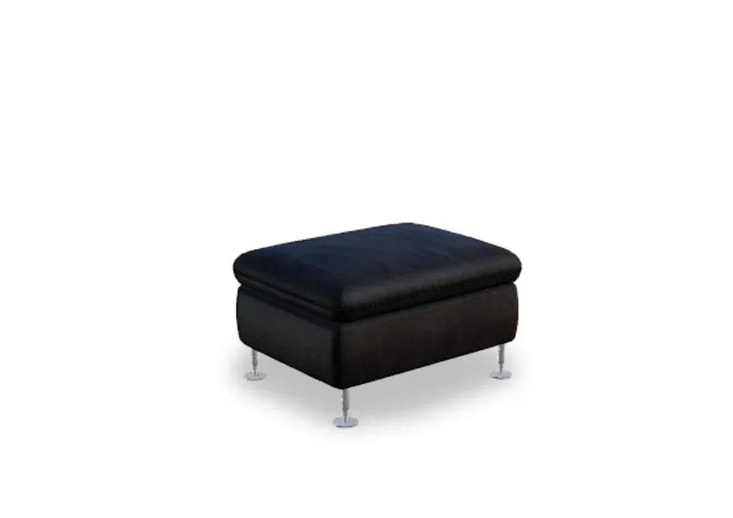 W.SCHILLIG Hocker taoo 15278 GK75 Leder Z77/99 black pearl - Komfortmöbel24