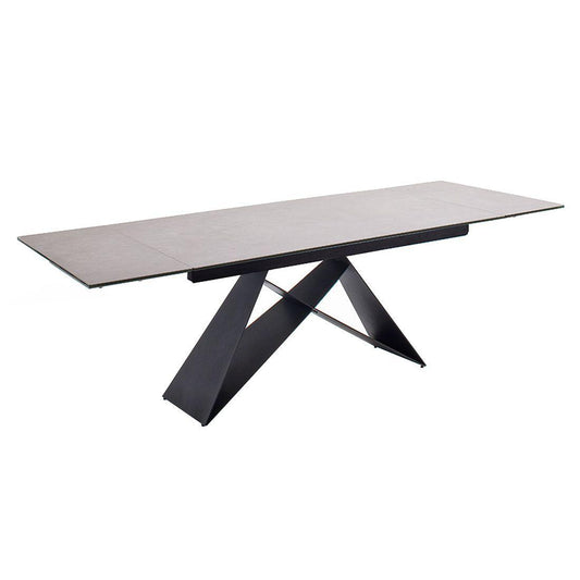 MCA ausziehbarer Esszimmertisch «kobe» Keramik mit Sicherheitsglas 160-240x90 cm - Komfortmöbel24