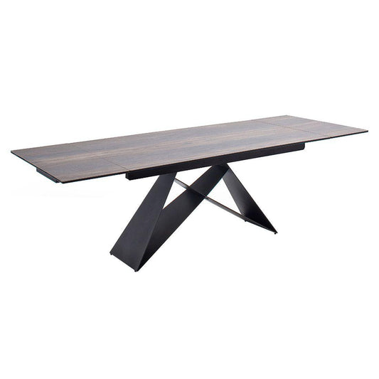 MCA ausziehbarer Esszimmertisch «kobe» Keramik mit Sicherheitsglas 160-240x90 cm - Komfortmöbel24