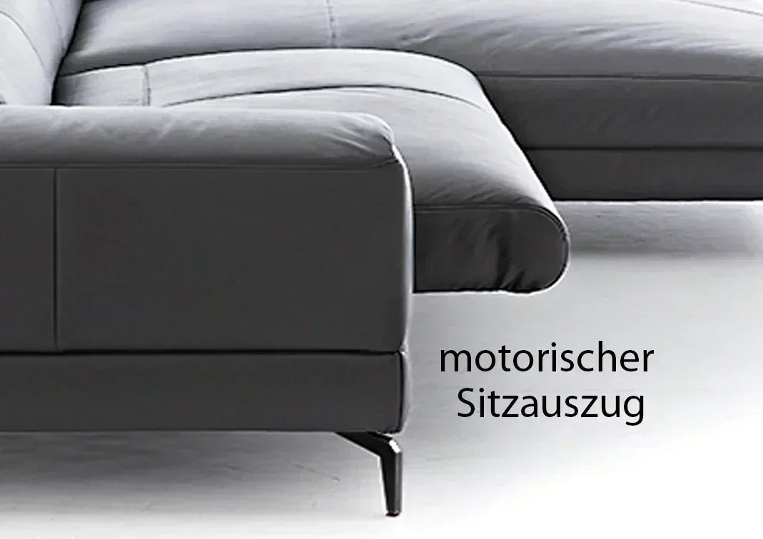 W.SCHILLIG Longchair piedroo plus 21156 (B=303 cm) Leder Z59/20 eisgrau Neu! - Komfortmöbel24