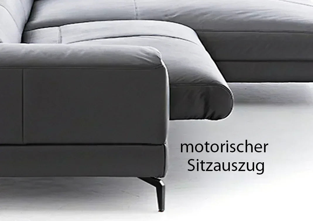 W.SCHILLIG Longchair piedroo plus 21156 (B=303 cm) Leder Z59/20 eisgrau Neu! - Komfortmöbel24