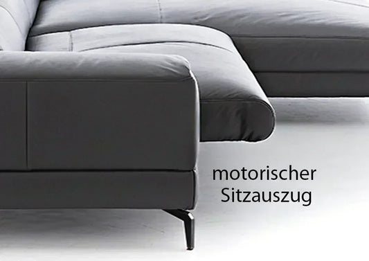 W.SCHILLIG Longchair piedroo plus 21156 (B=303 cm) Leder Z59/20 eisgrau Neu! - Komfortmöbel24