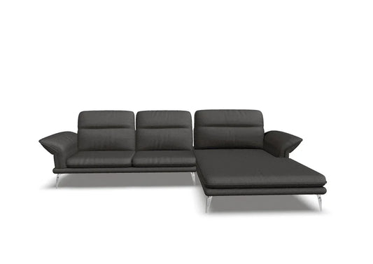 W.SCHILLIG Longchair olivia 24670 (B=323 cm) Stoff V52/95 anthracite