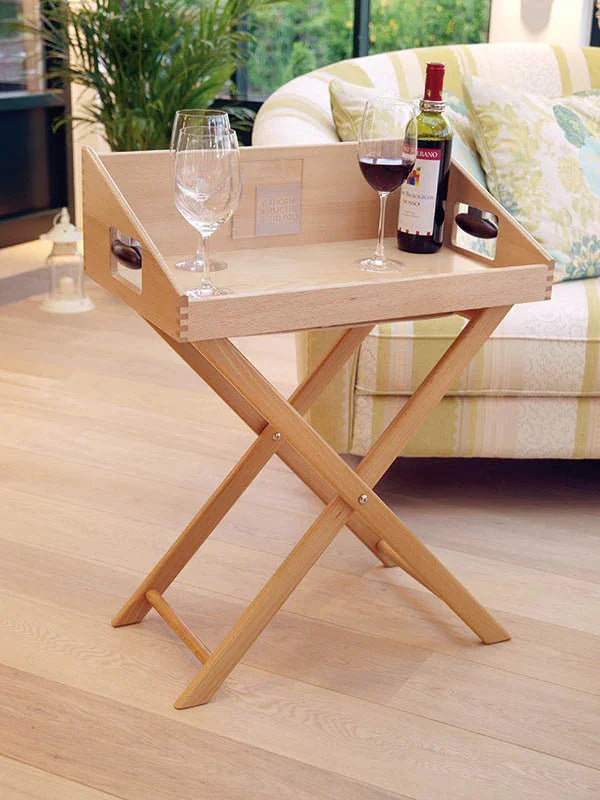 Untergestell "gutaufgestellt" für Servier-Tablett "Uschi" - klappbar - Komfortmöbel24