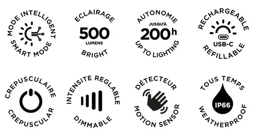 LES JARDINS LED-Solarbodenleuchte Blade - Komfortmöbel24