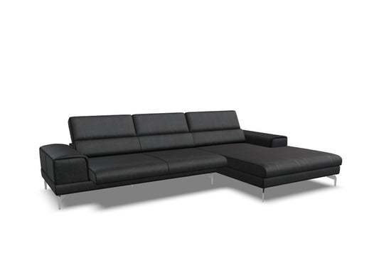 W.SCHILLIG Longchair piedroo plus 21156 (B=323 cm) Leder Z77/55 zartbitter