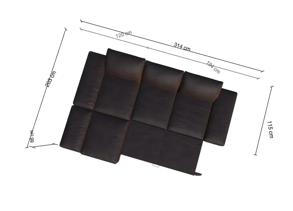 W.SCHILLIG Longchair taoo 15278 Leder Z77/54 macchiato - Komfortmöbel24