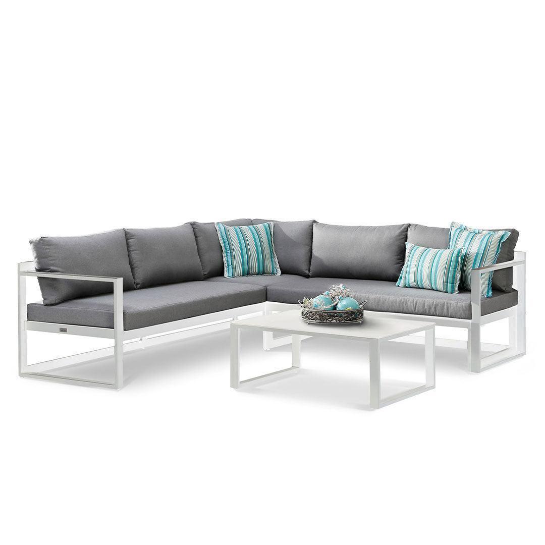 BEST Freizeitmöbel - 3 teilige Lounge-Gruppe Rhodos - Komfortmöbel24